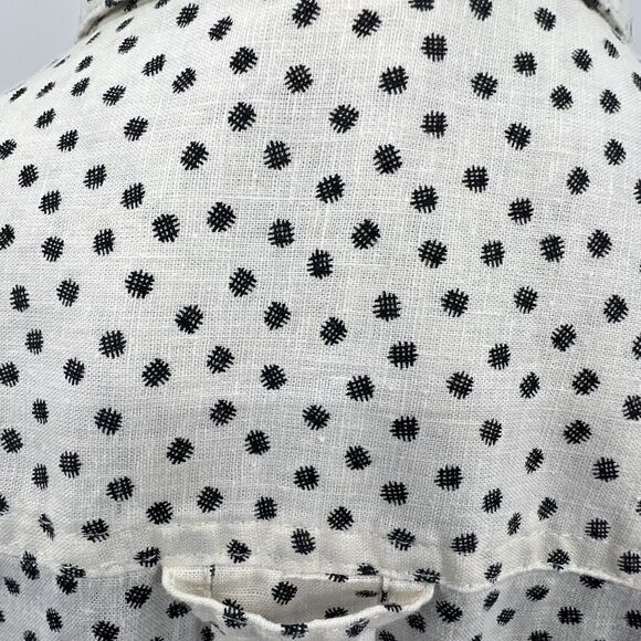 Duluth Trading Hemp Organic Cotton Button Front Tunic-Wm’s Sz XSmall Grey/White - Picture 6 of 8